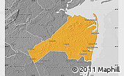 Political Map of Monmouth County, desaturated