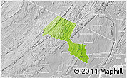 Physical 3D Map of Passaic County, lighten, desaturated
