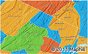 Political 3D Map of Passaic County