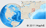 Shaded Relief Location Map of Passaic County