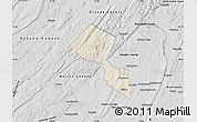 Shaded Relief Map of Passaic County, desaturated