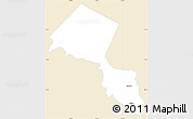 Classic Style Simple Map of Passaic County, single color outside