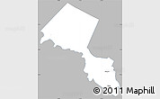Gray Simple Map of Passaic County, single color outside