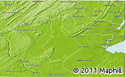 Physical 3D Map of Somerset County