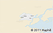 Classic Style 3D Map of Union County, single color outside