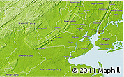 Physical 3D Map of Union County