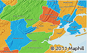 Political 3D Map of Union County