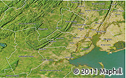 Satellite 3D Map of Union County