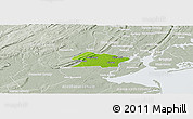 Physical Panoramic Map of Union County, lighten, semi-desaturated
