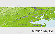 Physical Panoramic Map of Union County