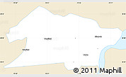Classic Style Simple Map of Union County, single color outside