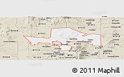 Classic Style Panoramic Map of ZIP code 87004