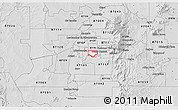 Silver Style 3D Map of ZIP code 87108