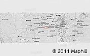 Silver Style Panoramic Map of ZIP code 87108