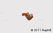 Physical 3D Map of ZIP code 87505, cropped outside