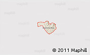 Shaded Relief 3D Map of ZIP code 87505, cropped outside
