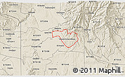 Shaded Relief 3D Map of ZIP code 87505