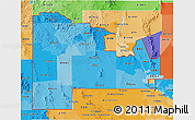 Political Shades 3D Map of ZIP codes starting with 880