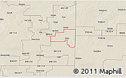 Shaded Relief 3D Map of ZIP code 88113