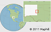 Savanna Style Location Map of ZIP code 88113, highlighted state