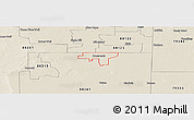 Shaded Relief Panoramic Map of ZIP code 88114