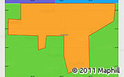 Political Simple Map of ZIP code 88114