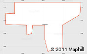 Silver Style Simple Map of ZIP code 88114