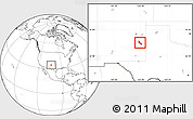Blank Location Map of ZIP code 88118