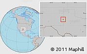 Gray Location Map of ZIP code 88123