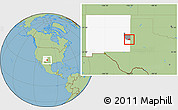 Savanna Style Location Map of ZIP code 88123, highlighted county, highlighted state