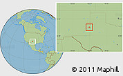 Savanna Style Location Map of ZIP code 88123