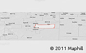 Silver Style Panoramic Map of ZIP code 88125
