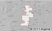 Gray 3D Map of ZIP code 88126