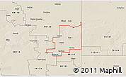 Shaded Relief 3D Map of ZIP code 88132