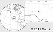 Blank Location Map of ZIP code 88203