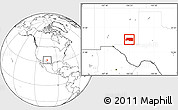 Blank Location Map of ZIP code 88210