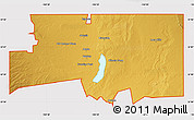 Physical Map of ZIP code 88210, cropped outside