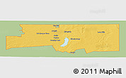 Savanna Style Panoramic Map of ZIP code 88210, single color outside