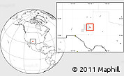 Blank Location Map of ZIP code 88213, highlighted county