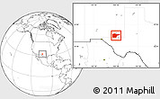 Blank Location Map of ZIP code 88220