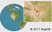 Satellite Location Map of ZIP code 88220