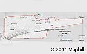 Silver Style Panoramic Map of ZIP code 88220