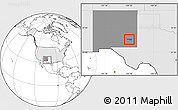 Blank Location Map of ZIP code 88232, highlighted country, highlighted state