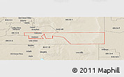 Shaded Relief Panoramic Map of ZIP code 88232
