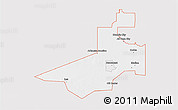 Silver Style 3D Map of ZIP code 88240, single color outside