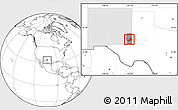 Blank Location Map of ZIP code 88240, highlighted county, highlighted state