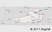 Silver Style Panoramic Map of ZIP code 88240