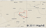 Shaded Relief 3D Map of ZIP code 88242