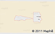 Classic Style 3D Map of ZIP code 88250, single color outside