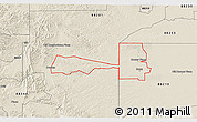 Shaded Relief 3D Map of ZIP code 88250